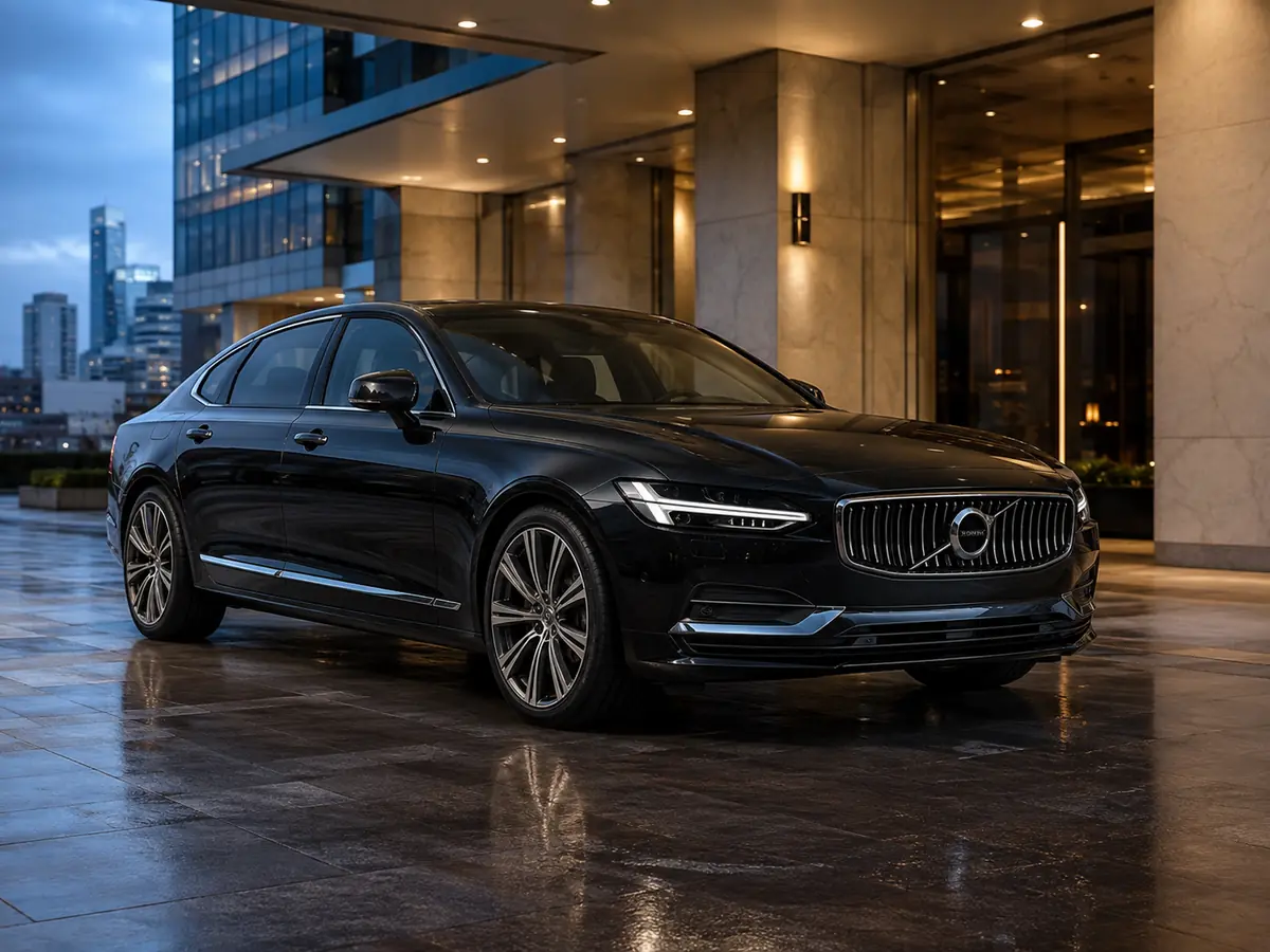 Graphite Volvo S90 Premier Sedan for private chauffeur service in Toronto